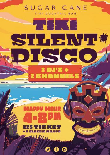 Silent disco flyer